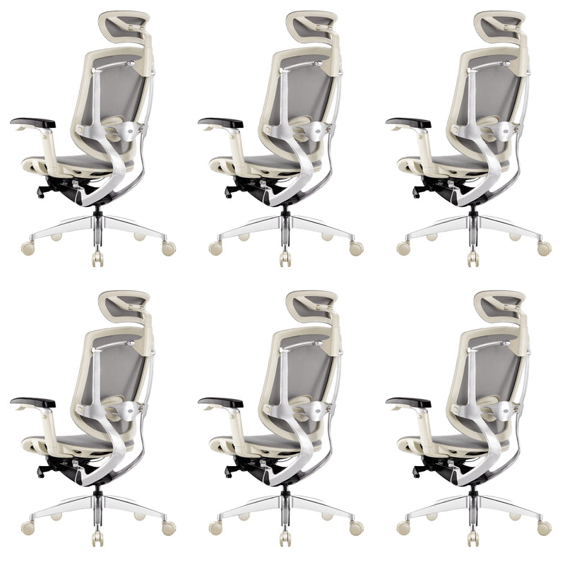 Modern Office Chair Adjustable Seat Height Removable Arms Chair with Wheels