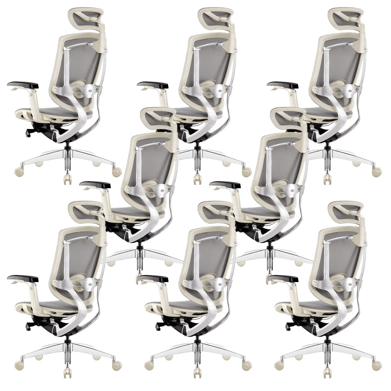 Modern Office Chair Adjustable Seat Height Removable Arms Chair with Wheels