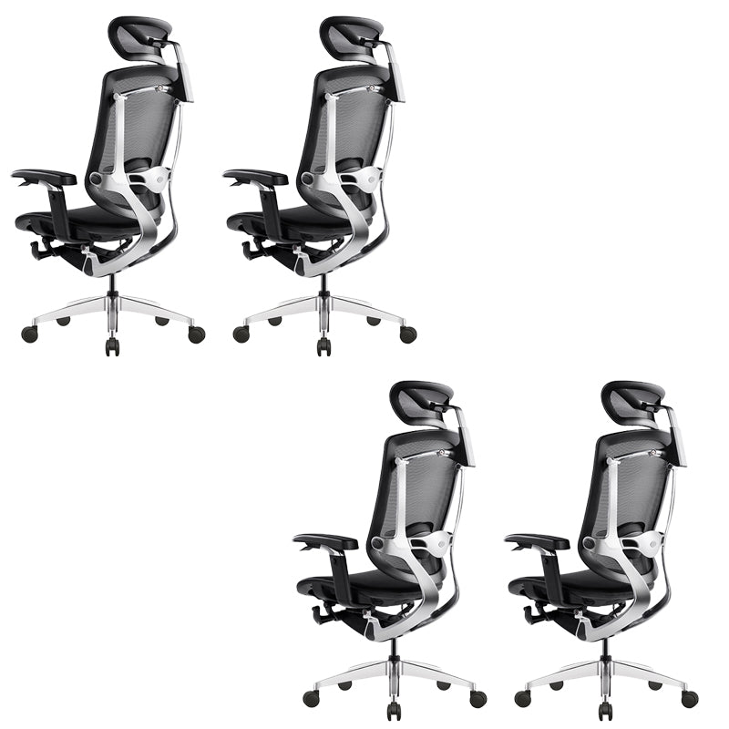 Modern Office Chair Adjustable Seat Height Removable Arms Chair with Wheels