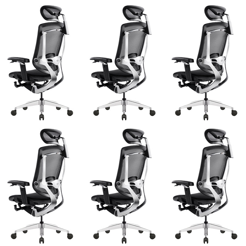 Modern Office Chair Adjustable Seat Height Removable Arms Chair with Wheels