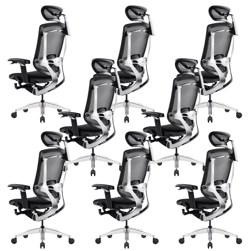 Modern Office Chair Adjustable Seat Height Removable Arms Chair with Wheels