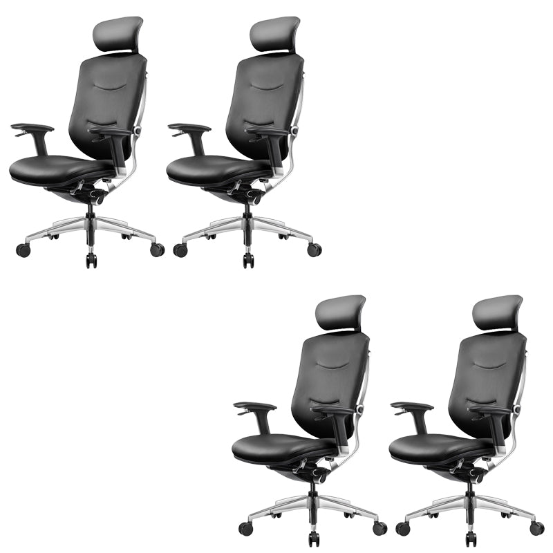 Modern Office Chair Adjustable Seat Height Removable Arms Chair with Wheels