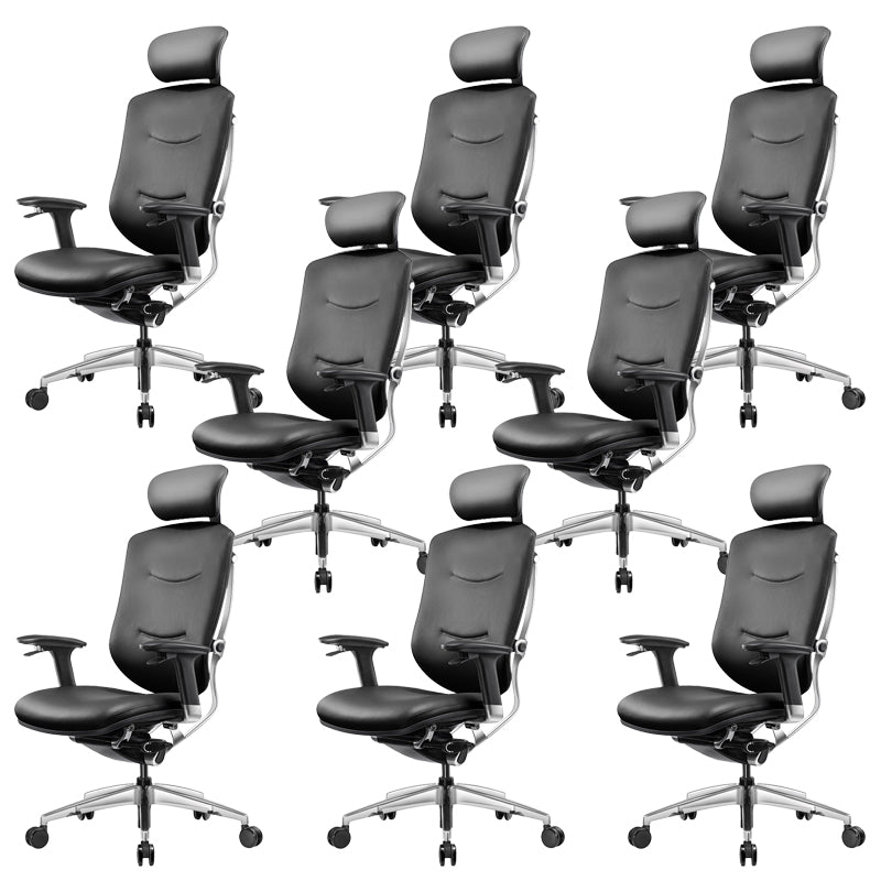 Modern Office Chair Adjustable Seat Height Removable Arms Chair with Wheels