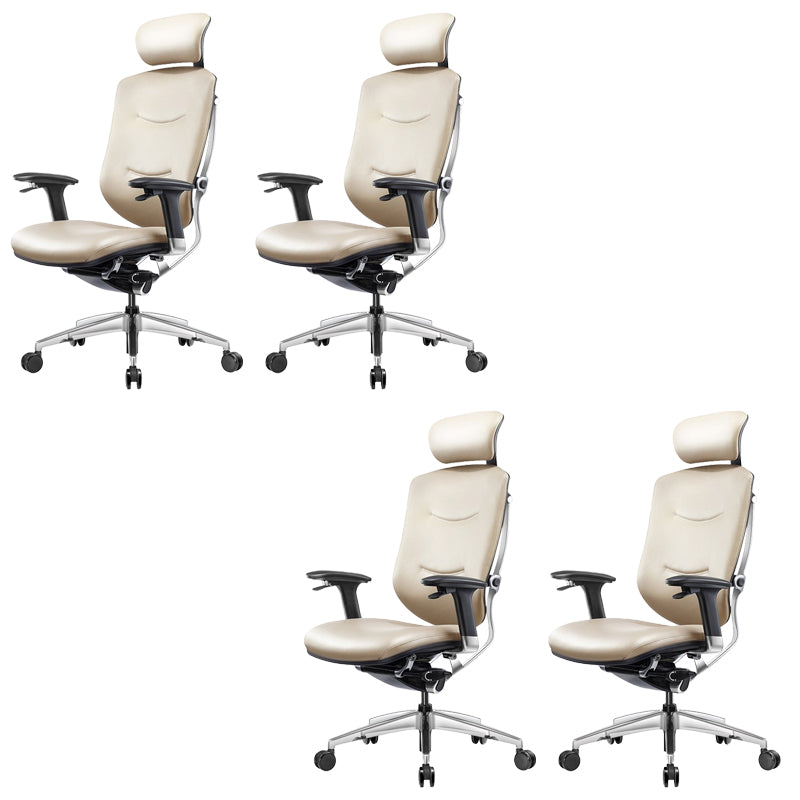 Modern Office Chair Adjustable Seat Height Removable Arms Chair with Wheels