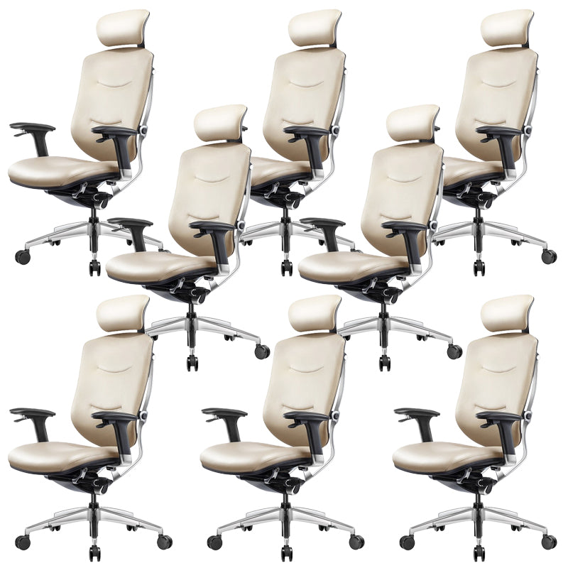 Modern Office Chair Adjustable Seat Height Removable Arms Chair with Wheels