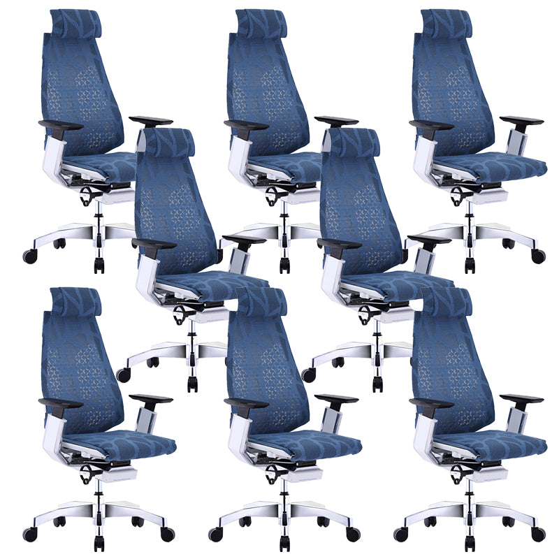 Modern Office Chair Adjustable Seat Height Arms Included Swivel Chair with Wheels