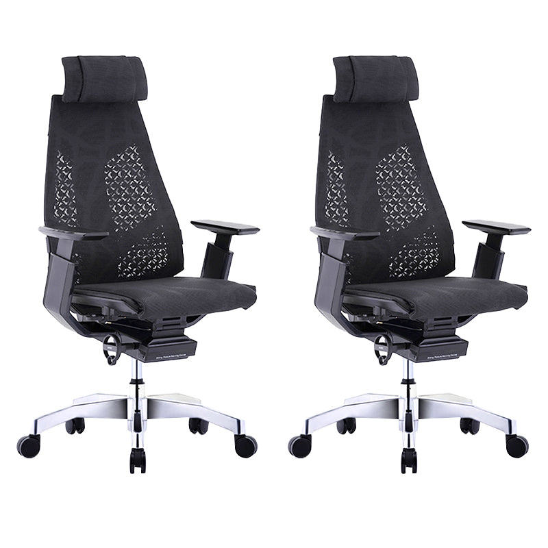 Modern Office Chair Adjustable Seat Height Arms Included Swivel Chair with Wheels