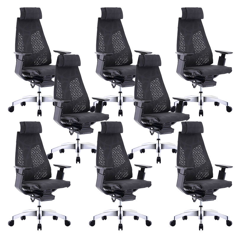 Modern Office Chair Adjustable Seat Height Arms Included Swivel Chair with Wheels