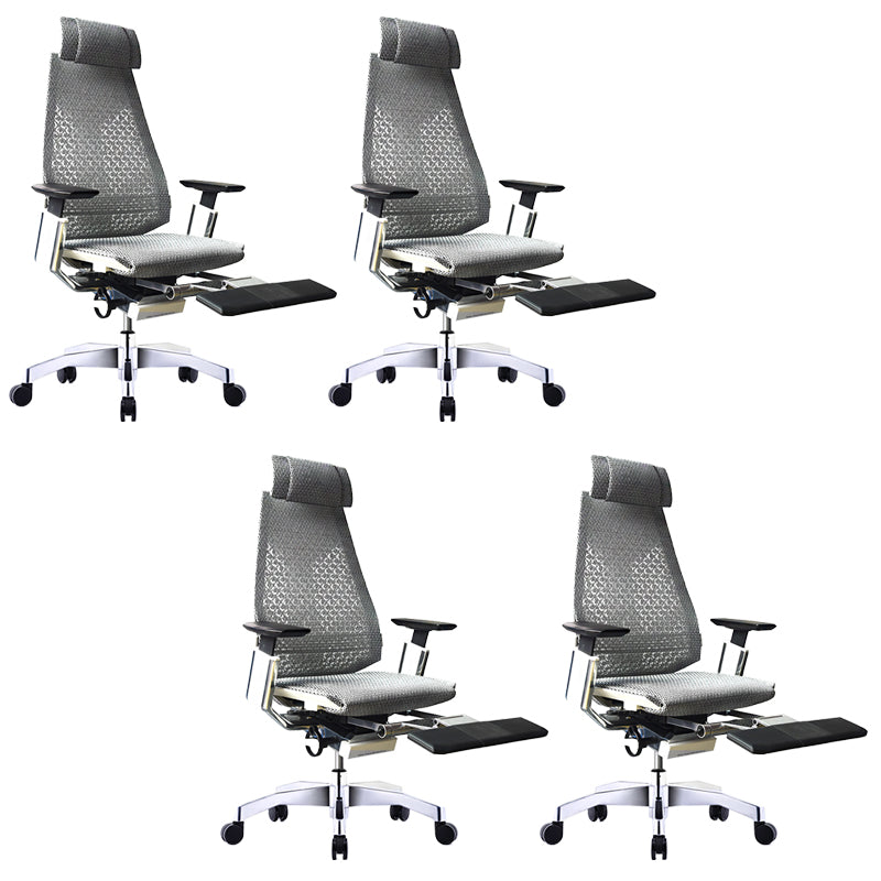 Modern Office Chair Adjustable Seat Height Arms Included Swivel Chair with Wheels