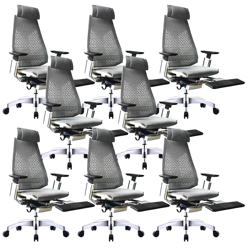 Modern Office Chair Adjustable Seat Height Arms Included Swivel Chair with Wheels