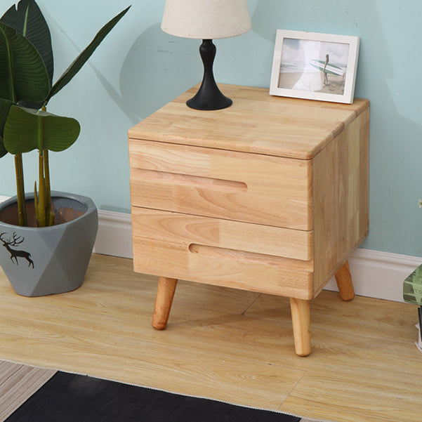 Modern Kids Bedside Table Flat Top Kids Nightstand with Drawers