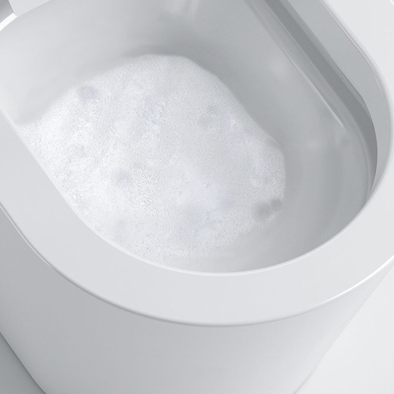 Contemporary Elongated Toilet Seat Bidet White Heated Seat Bidet Seat