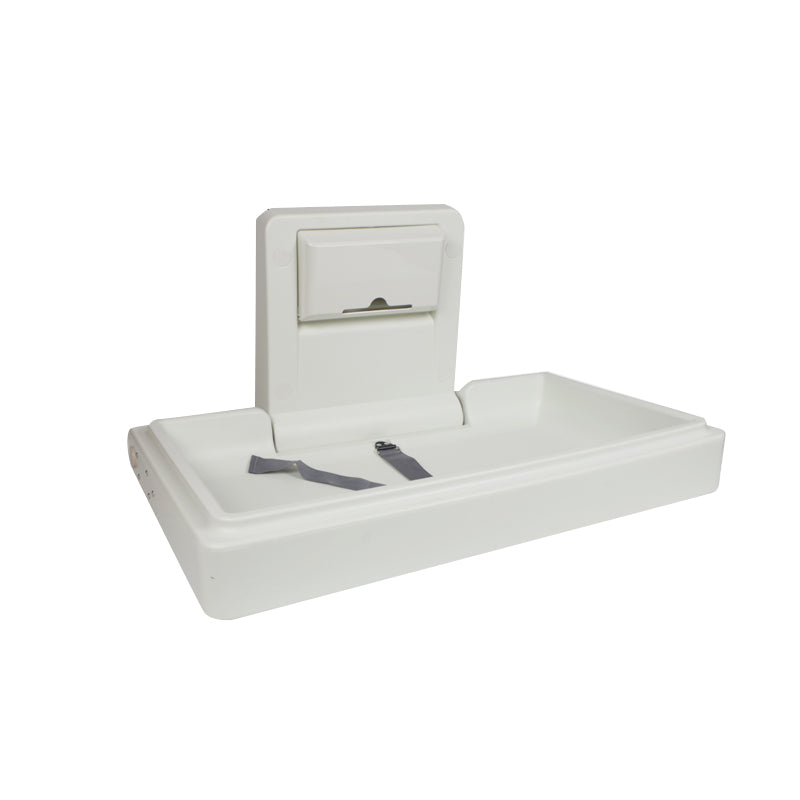 Modern Baby Changing Table with Storage, Folding Changing Table in Matte Finish