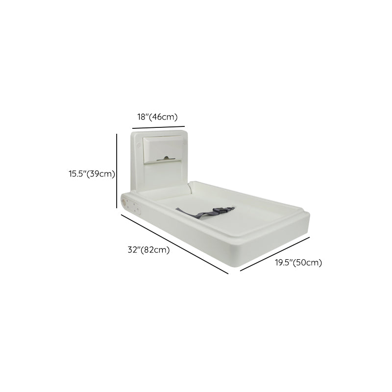 Modern Baby Changing Table with Storage, Folding Changing Table in Matte Finish