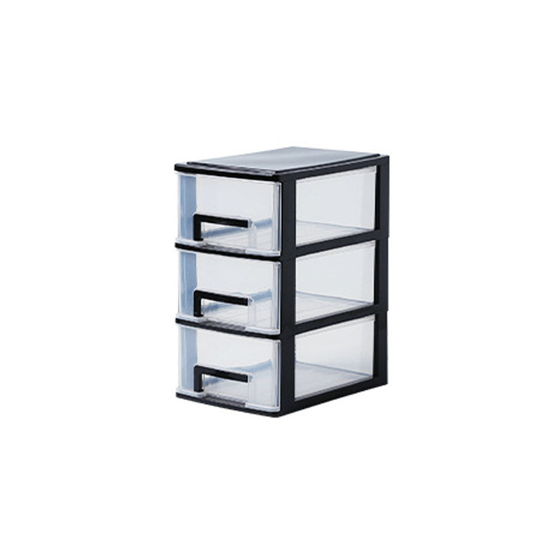 Contemporary Plastic Cabinet Vertical File Cabinet with Drawers for Office