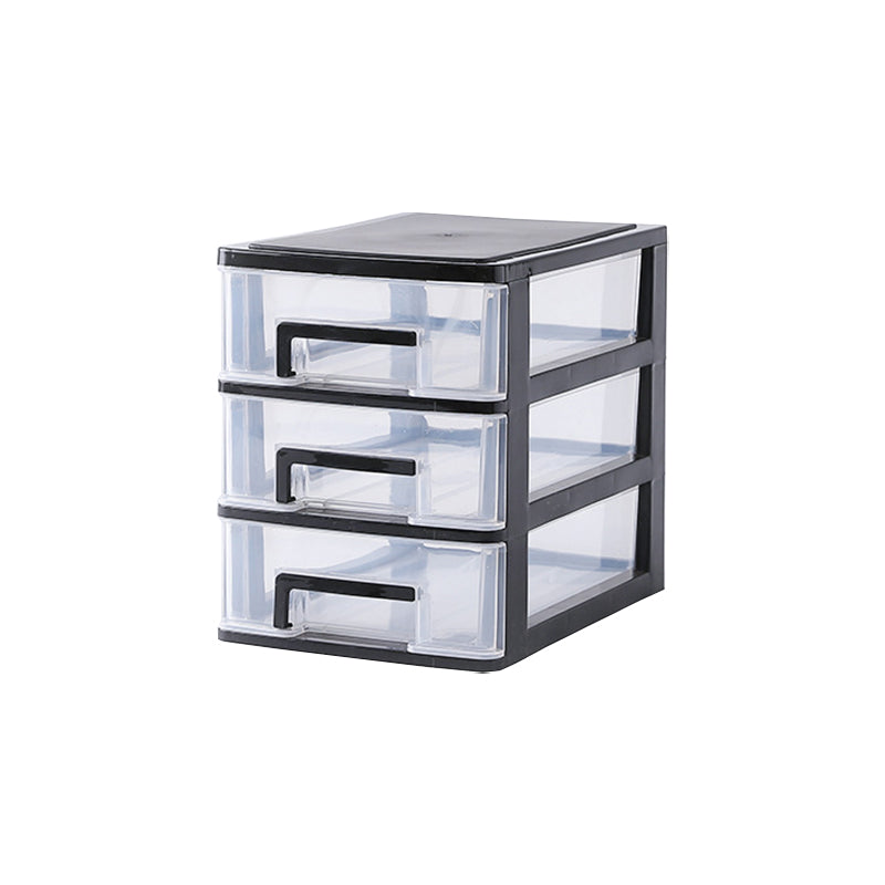 Contemporary Plastic Cabinet Vertical File Cabinet with Drawers for Office