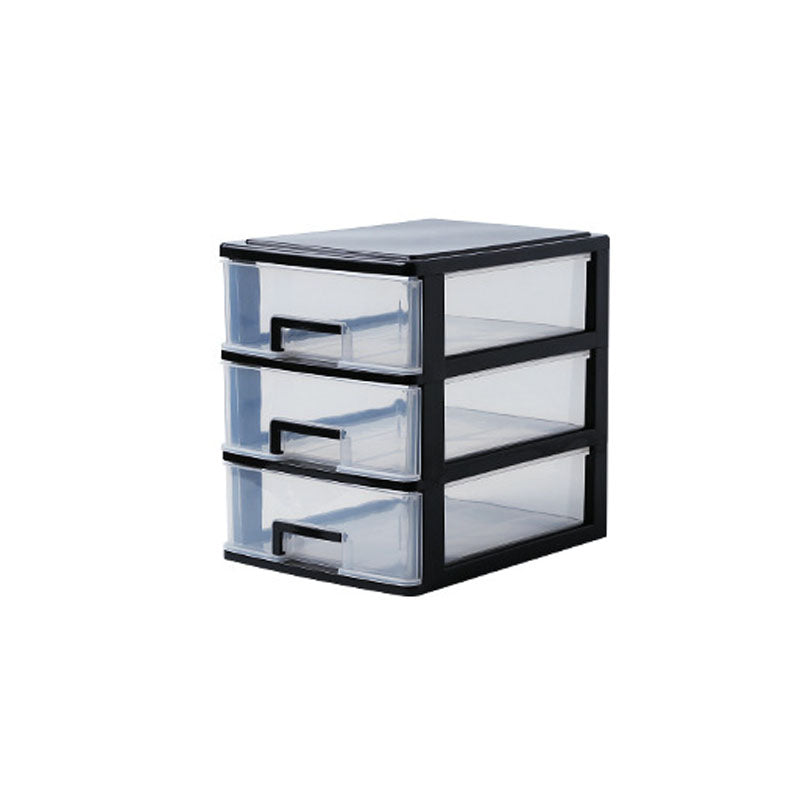 Contemporary Plastic Cabinet Vertical File Cabinet with Drawers for Office