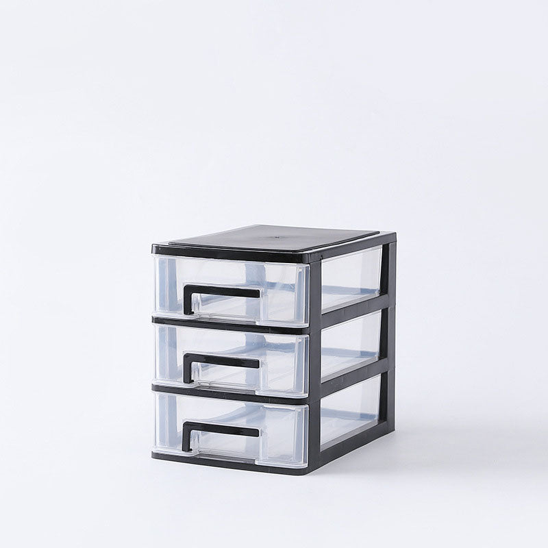 Contemporary Plastic Cabinet Vertical File Cabinet with Drawers for Office