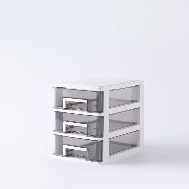 Contemporary Plastic Cabinet Vertical File Cabinet with Drawers for Office