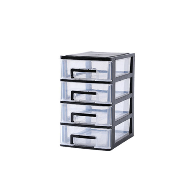 Contemporary Plastic Cabinet Vertical File Cabinet with Drawers for Office