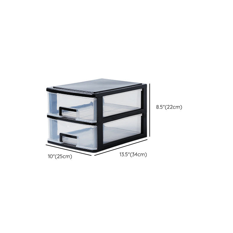 Contemporary Plastic Cabinet Vertical File Cabinet with Drawers for Office