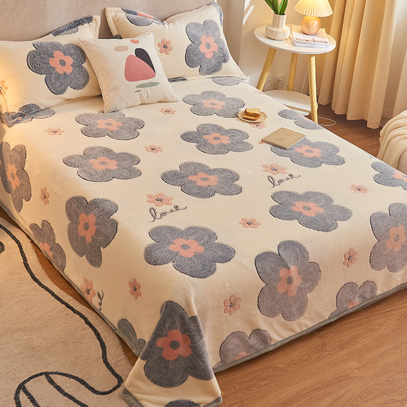 Breathable Sheet Cartoon Pattern Non-Pilling Ultra-Soft Sheet