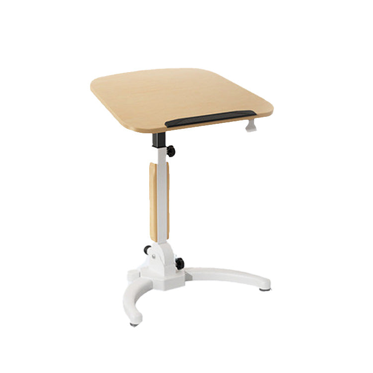 Contemporary Wooden Study Desk Multifunctional Lifting Desk in Metal Base