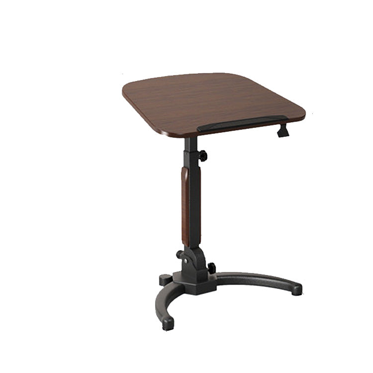 Contemporary Wooden Study Desk Multifunctional Lifting Desk in Metal Base