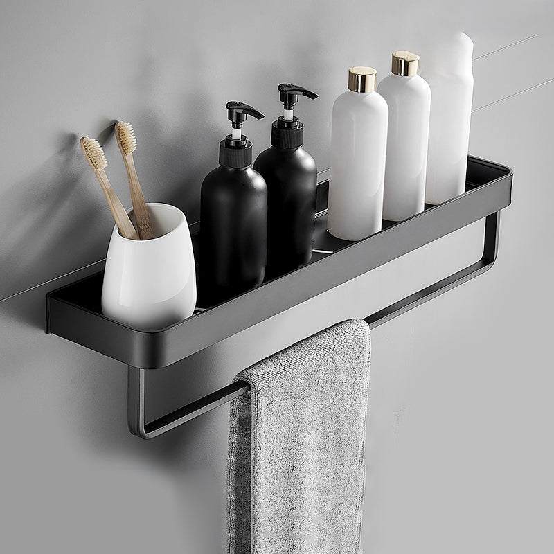 Matte Black Bathroom Set Modern 1/2 - Piece Anti-rust Bath Shelf