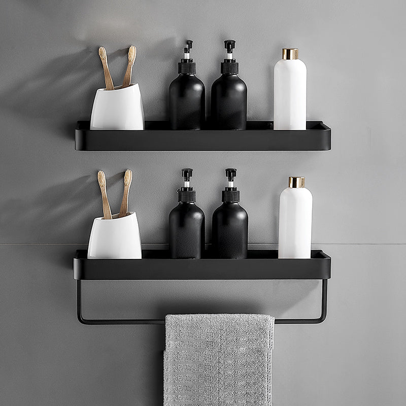 Matte Black Bathroom Set Modern 1/2 - Piece Anti-rust Bath Shelf