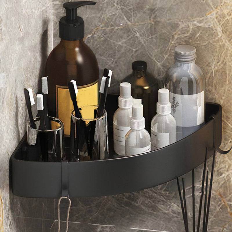 Black/White Bathroom Set Modern 1/2/3 - Piece Anti-rust Bath Shelf