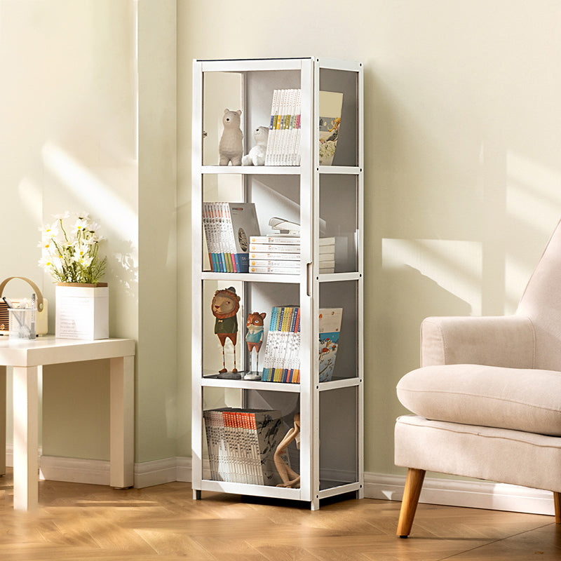 White Lacquered Modern Storage Cabinet,Rectangle Standard Cabinet