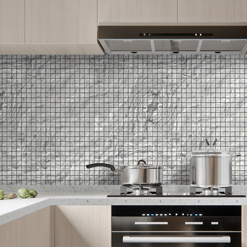 Mosaic Tile Peel and Stick Tile Pvc 3D Kitchen Backsplash Peel and Stick Wall Tile