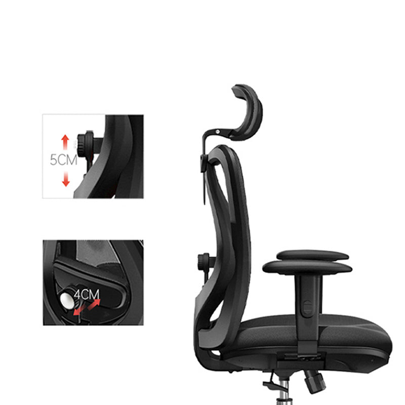 Modern Swivel Chair Adjustable Seat Height Office Chair with Wheels