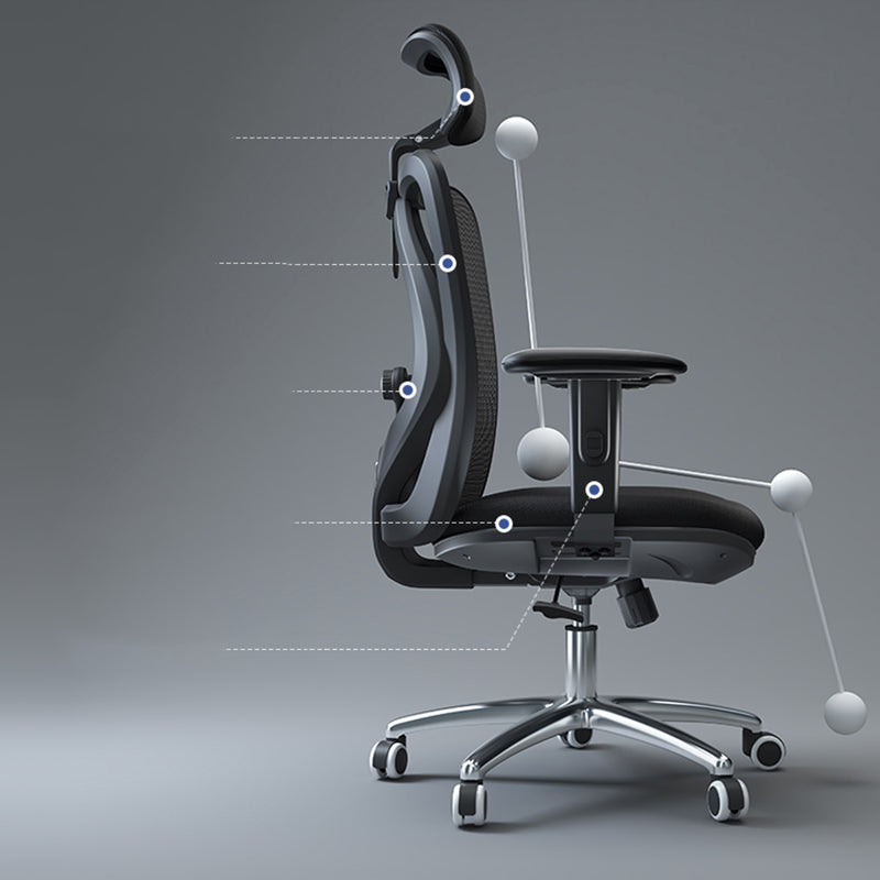 Modern Swivel Chair Adjustable Seat Height Office Chair with Wheels