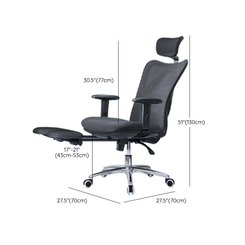 Modern Swivel Chair Adjustable Seat Height Office Chair with Wheels