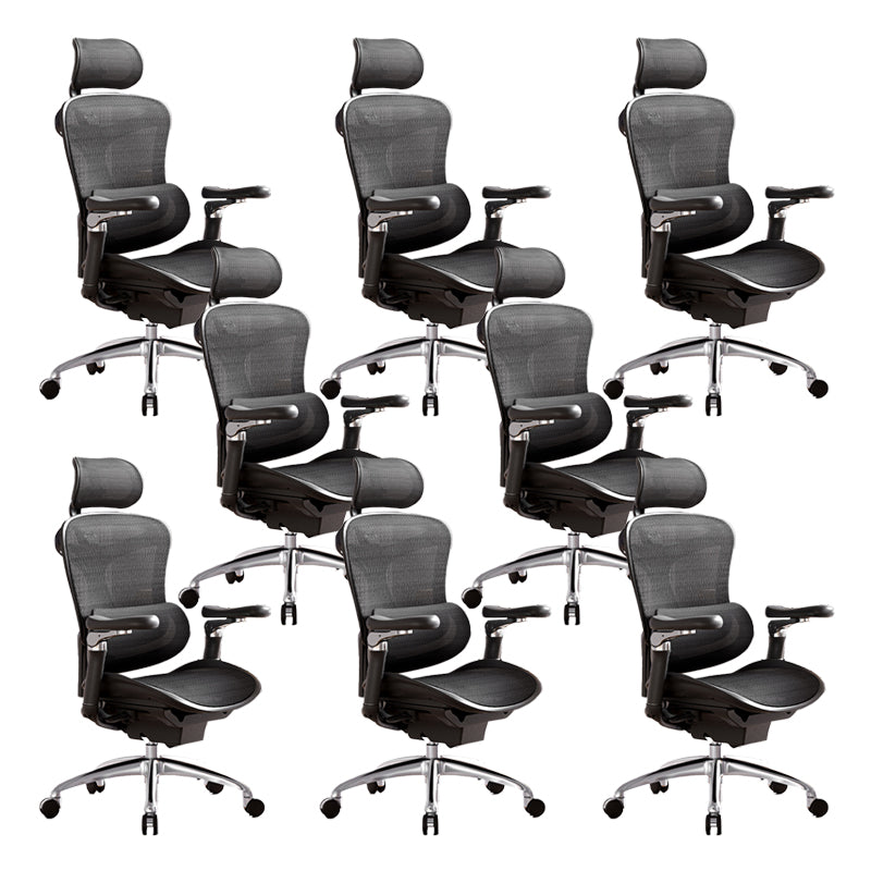 Modern Swivel Chair Removable Arms Adjustable Seat Height Office Chair with Wheels