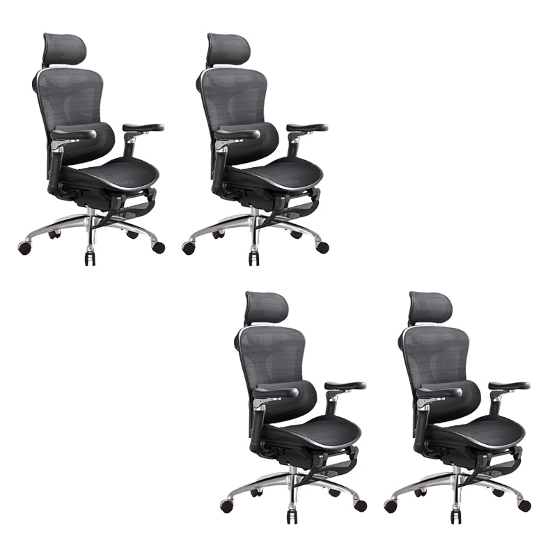 Modern Swivel Chair Removable Arms Adjustable Seat Height Office Chair with Wheels