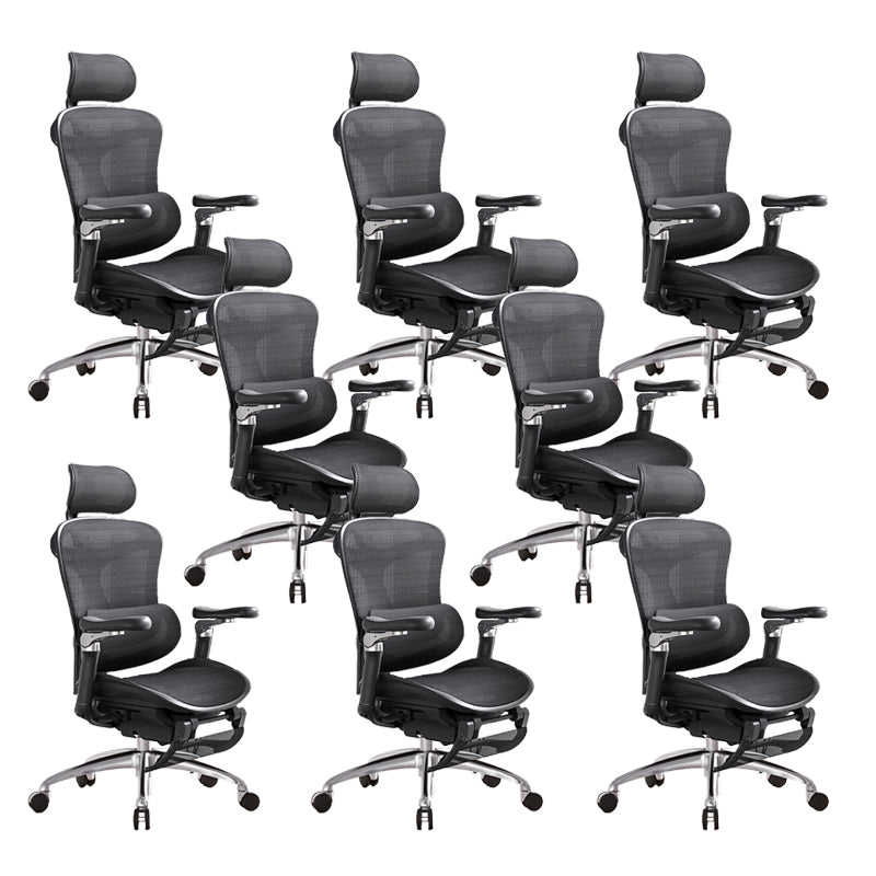 Modern Swivel Chair Removable Arms Adjustable Seat Height Office Chair with Wheels