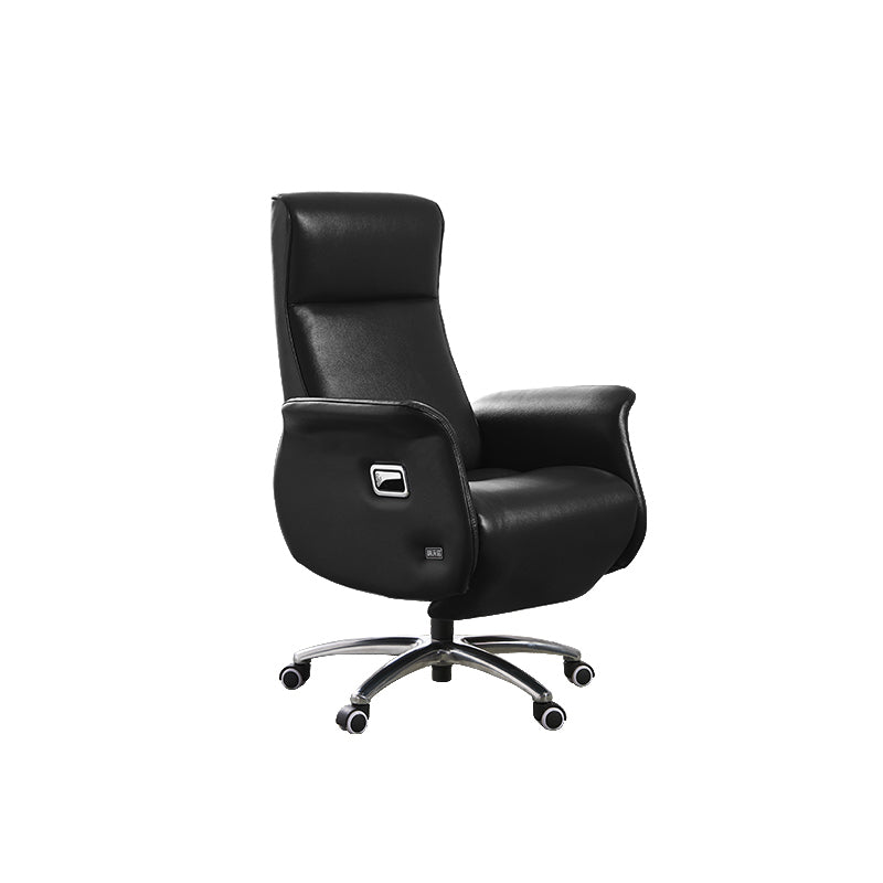 Modern Armless Executive Chair Leather Managers Chair for Office