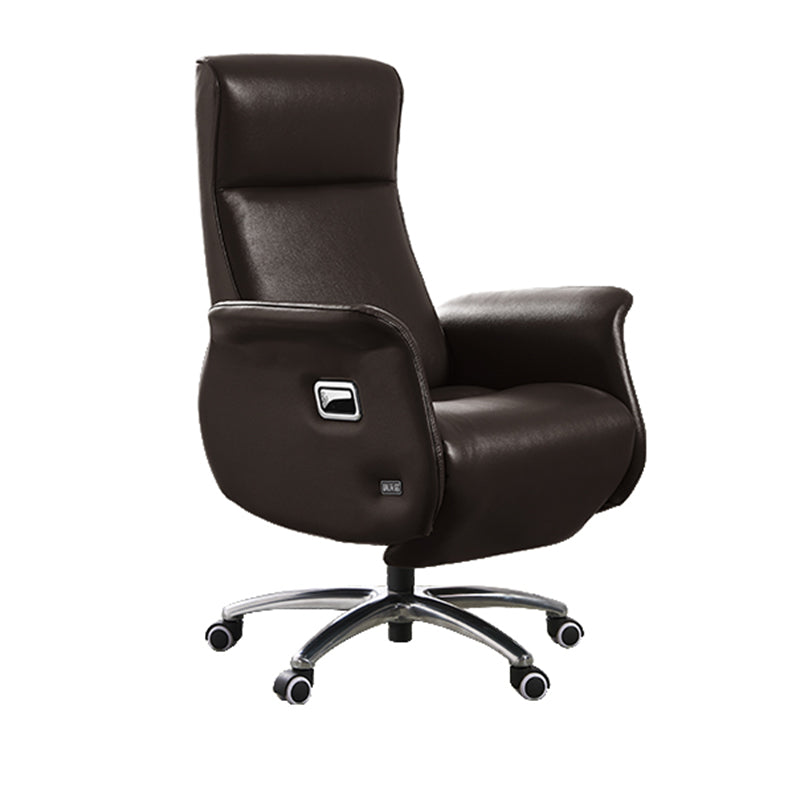 Modern Armless Executive Chair Leather Managers Chair for Office