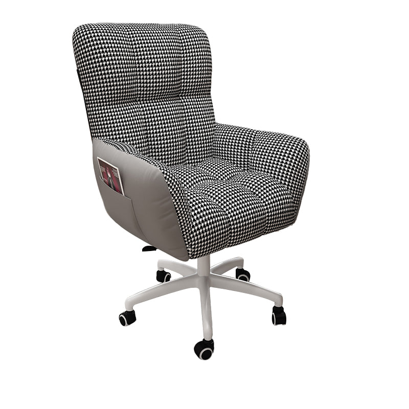 Contemporary Office Chair Adjustable Seat Height Desk Chair with Wheels