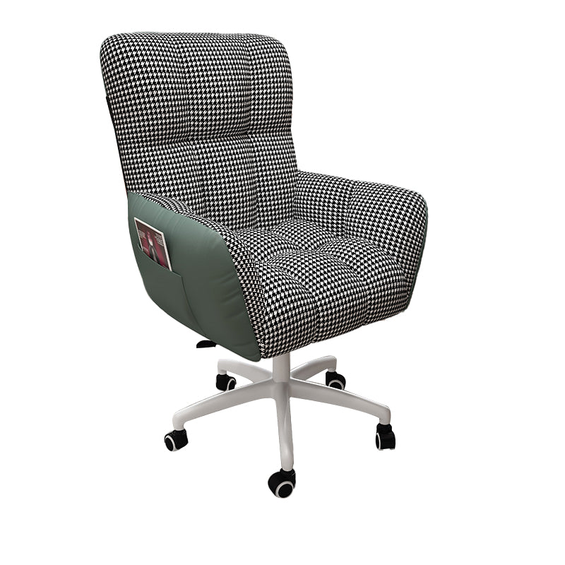 Contemporary Office Chair Adjustable Seat Height Desk Chair with Wheels