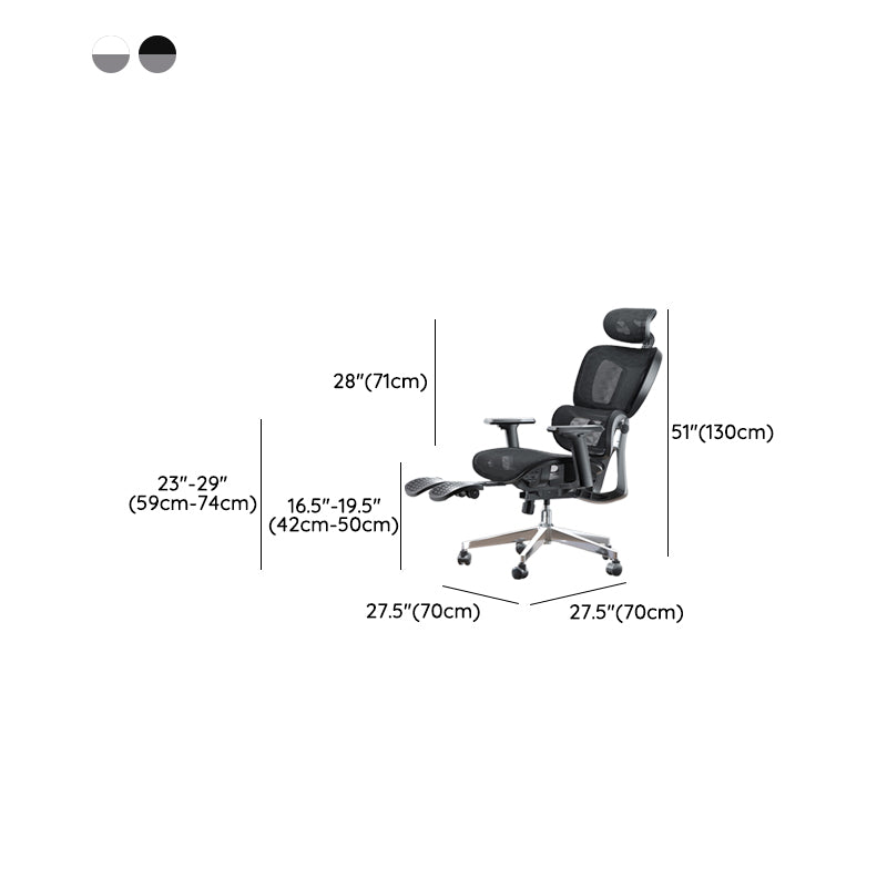 Modern Ergonomic Office Chair Adjustable Seat Height Desk Chair with Wheels