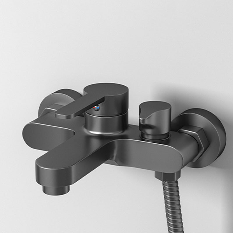 Contemporary Bath Filler Trim Wall Mounted Fixed Bathroom Faucet