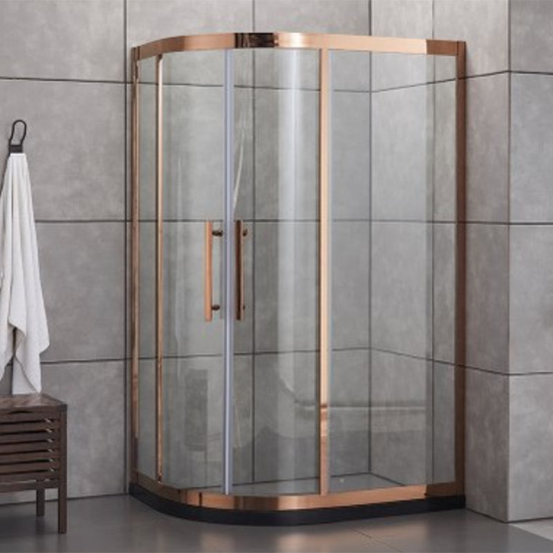 Stainless Steel Shower Stall Clear Tempered Glass Shower Stall