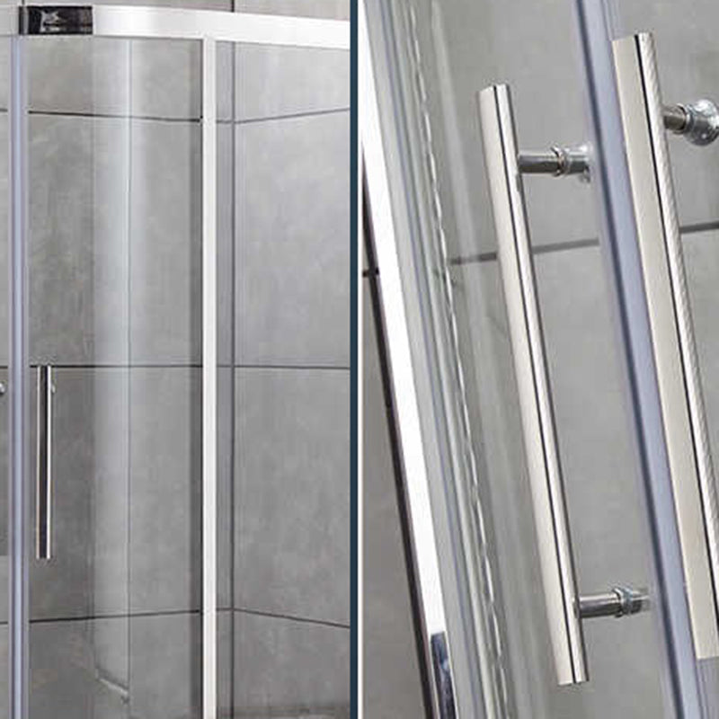 Stainless Steel Shower Stall Clear Tempered Glass Shower Stall