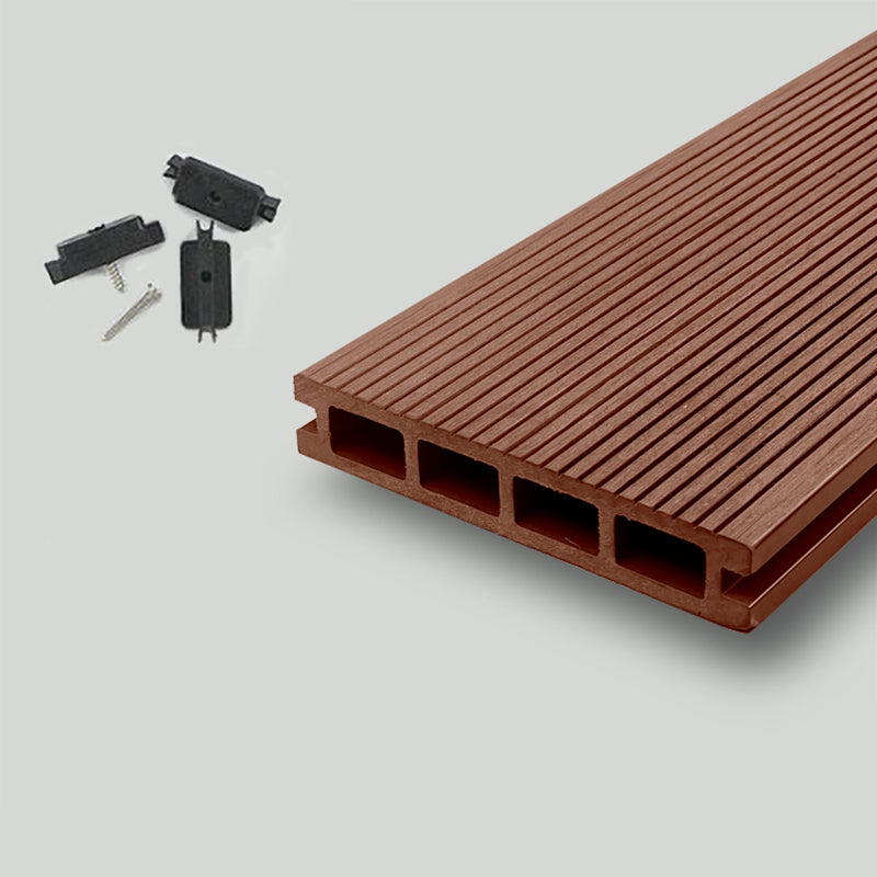 Nailed Decking Tiles  Composite 118" x 5.5" Deck Tile Kit Outdoor Patio