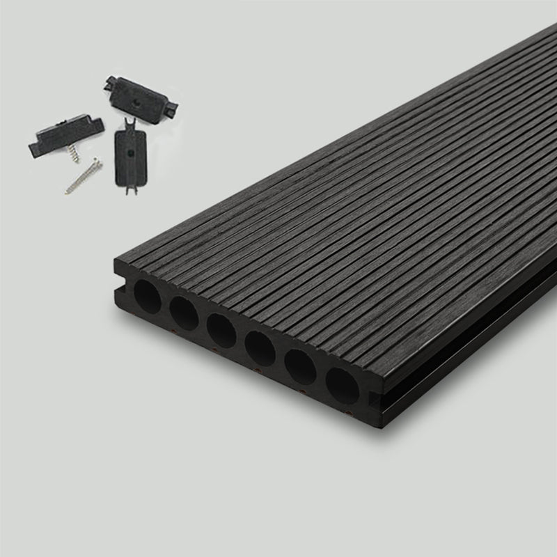 Nailed Decking Tiles  Composite 118" x 5.5" Deck Tile Kit Outdoor Patio