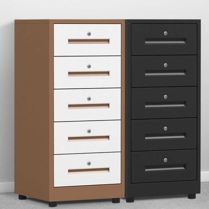 Traditional Cabinet Steel Locking Drawers Vertical File Cabinet with Castors